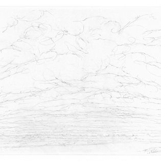 Laaghangende bewolking. Matige westenwind.
